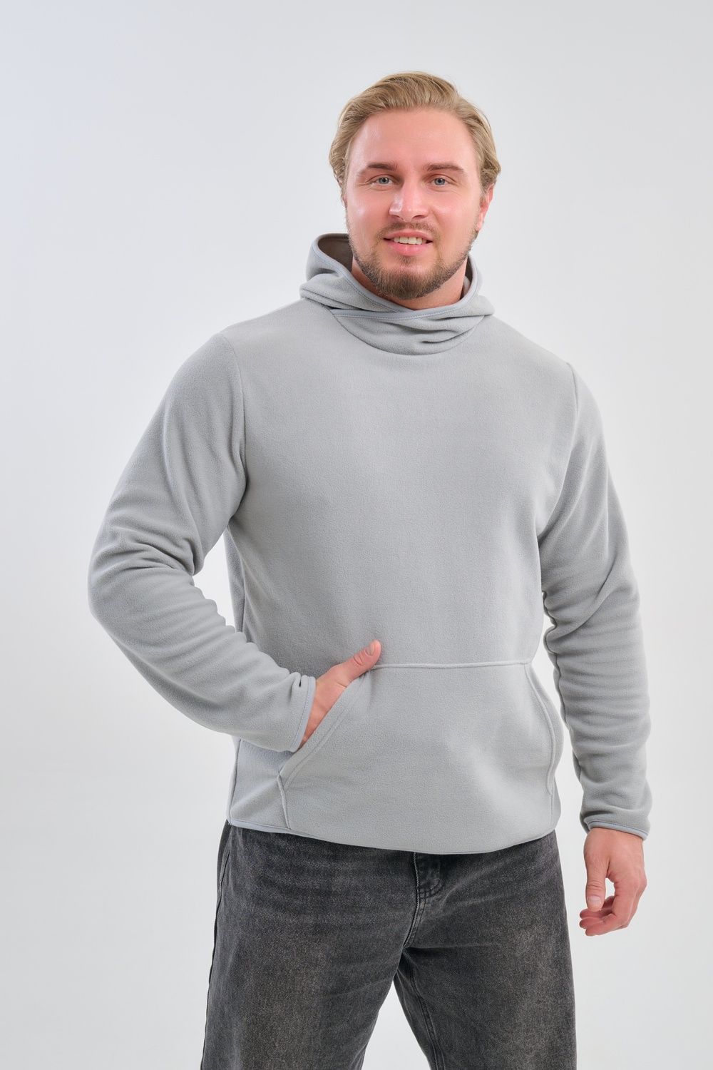 Толстовка мужская 75012 - серый