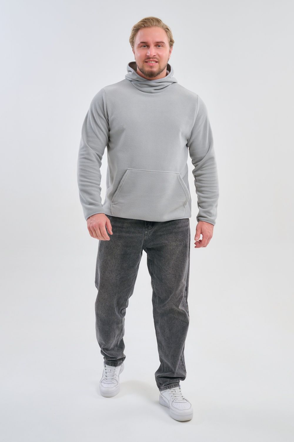 Толстовка мужская 75012 - серый