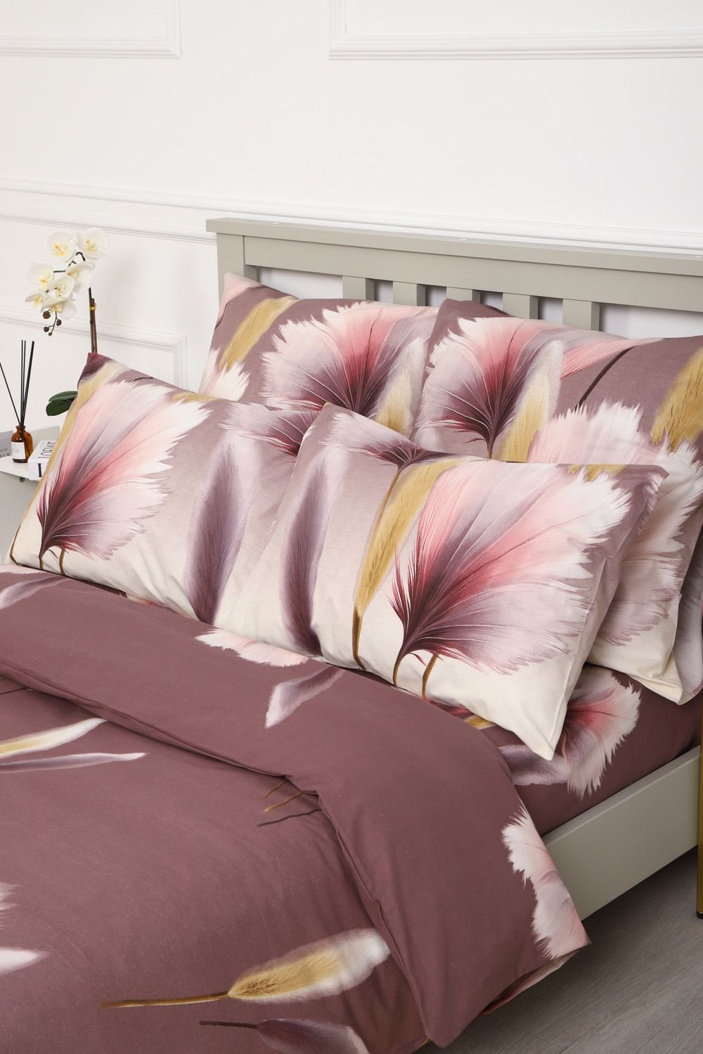 Наволочка бязь ГОСТ Вечерние грёзы - серо-фиолетовый