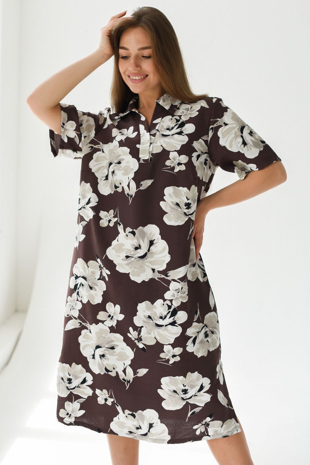 Платье Донна - коричневый