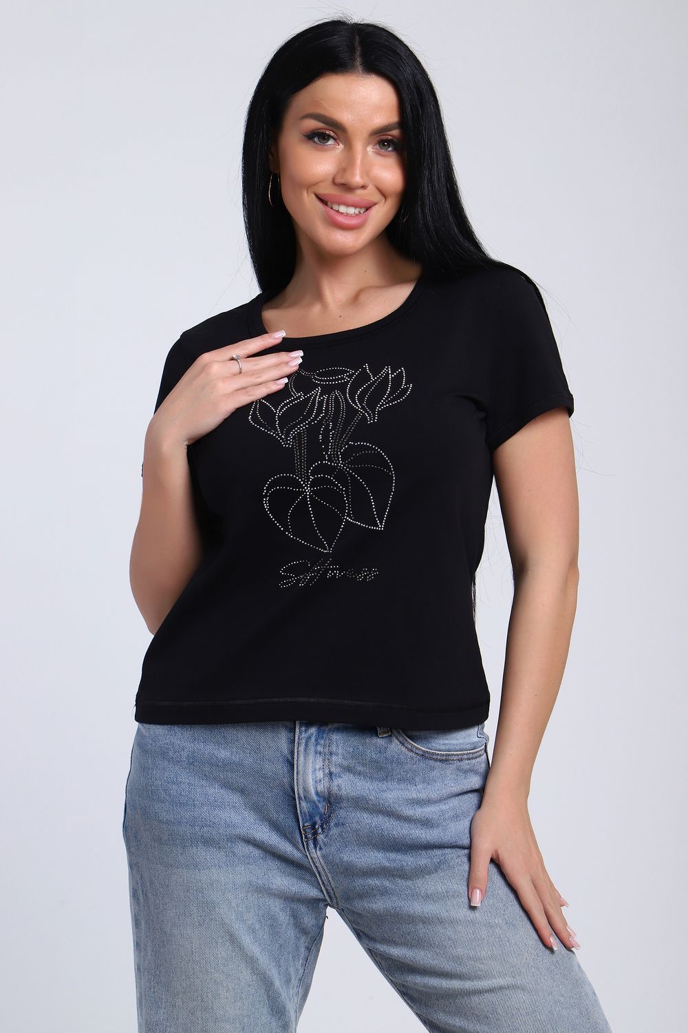 Футболка женская 74404 - черный