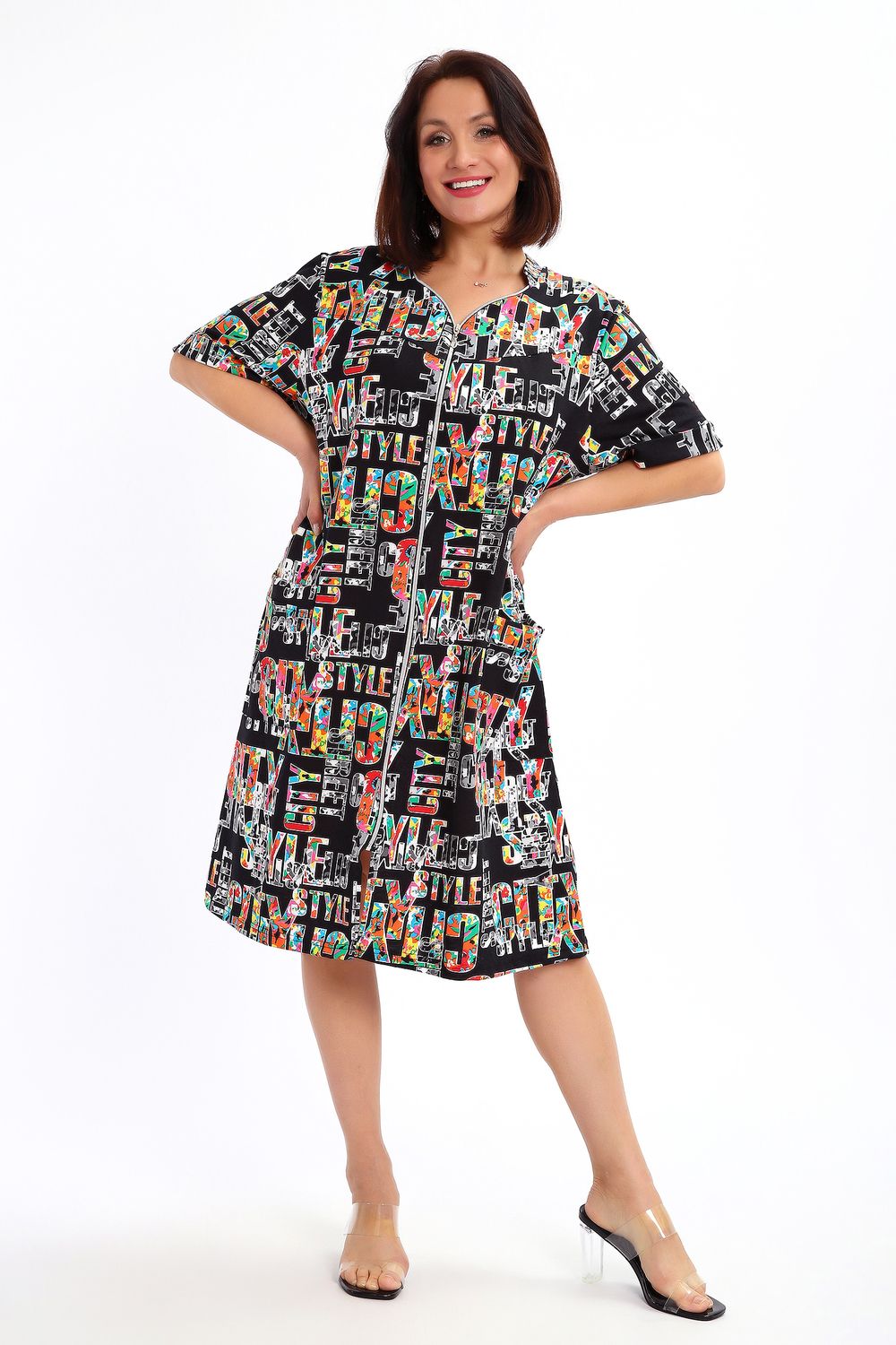 Халат 88146 - черный