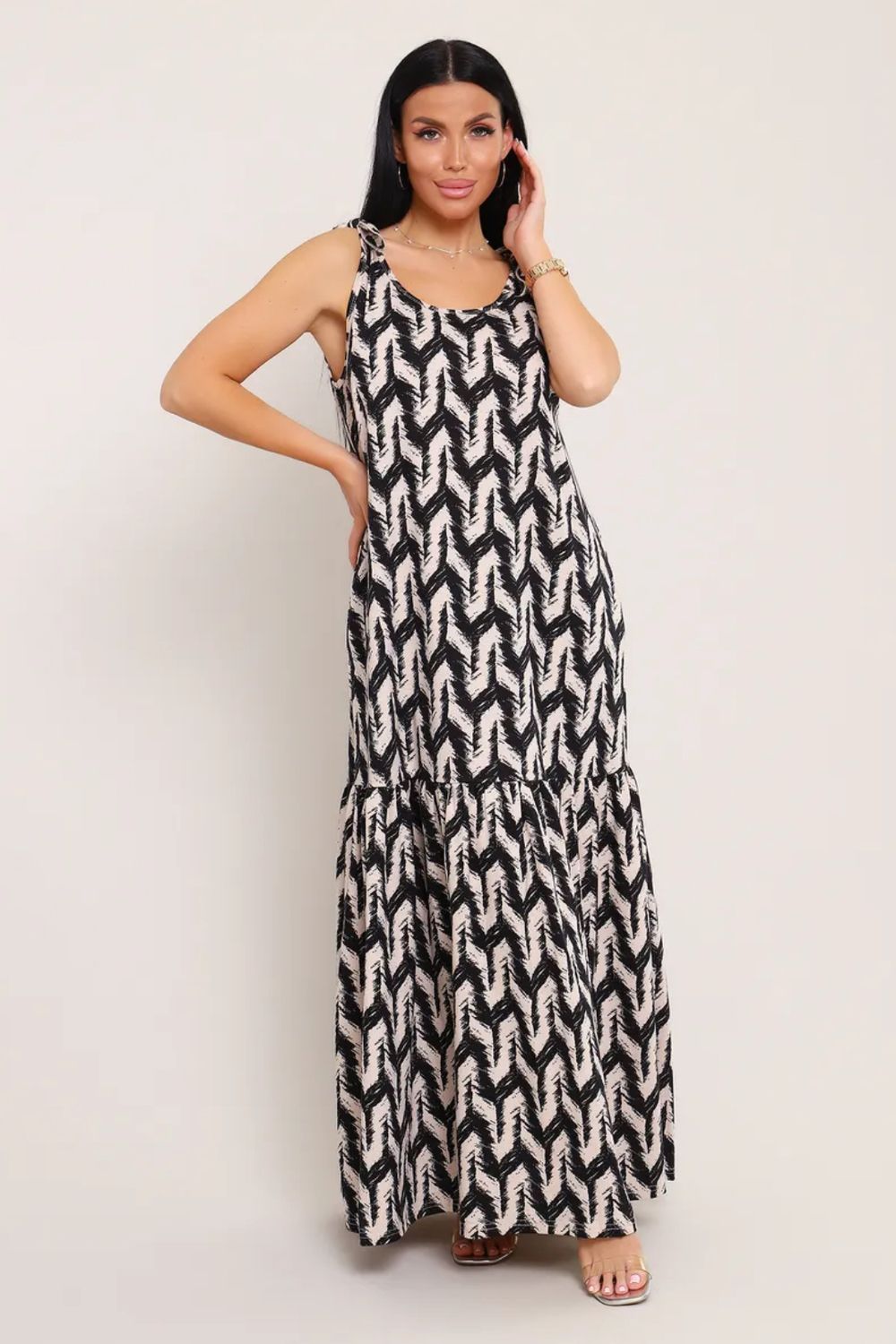 Платье сарафан 002 - капучино