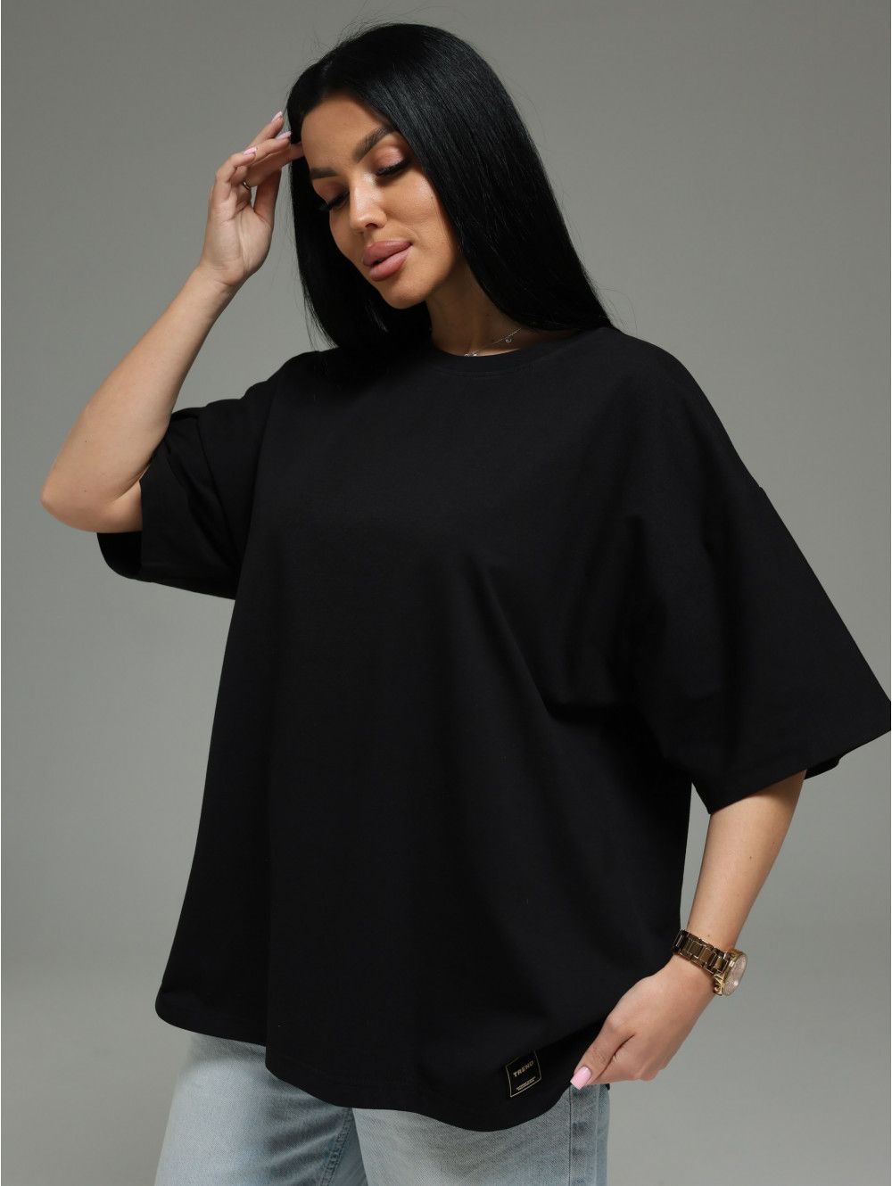 Анита-3 футболка женская (черный)