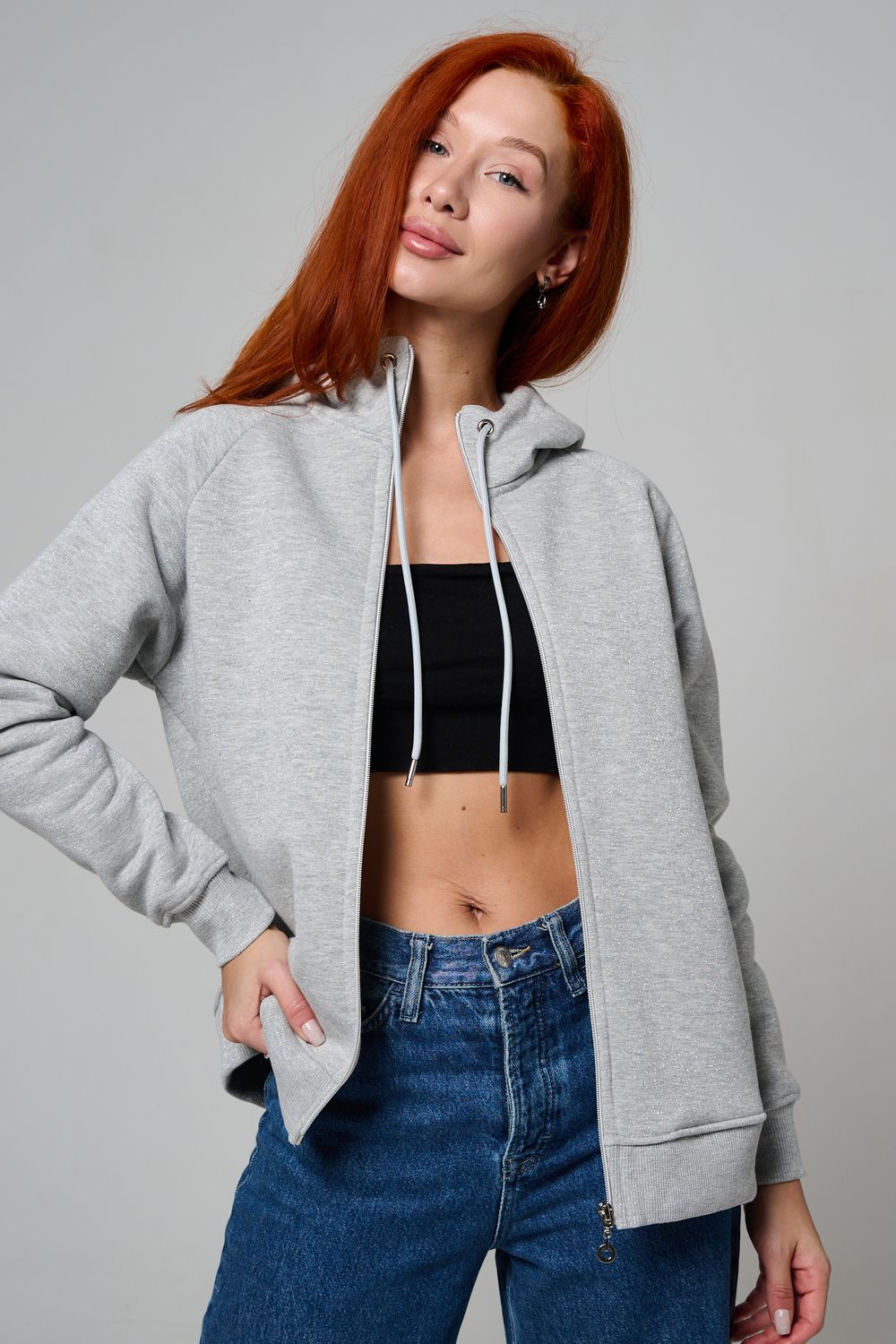 Толстовка 8461 - серый