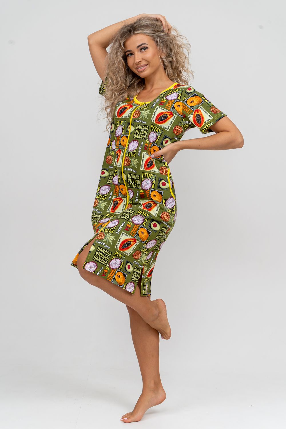 Халат 37007 - хаки