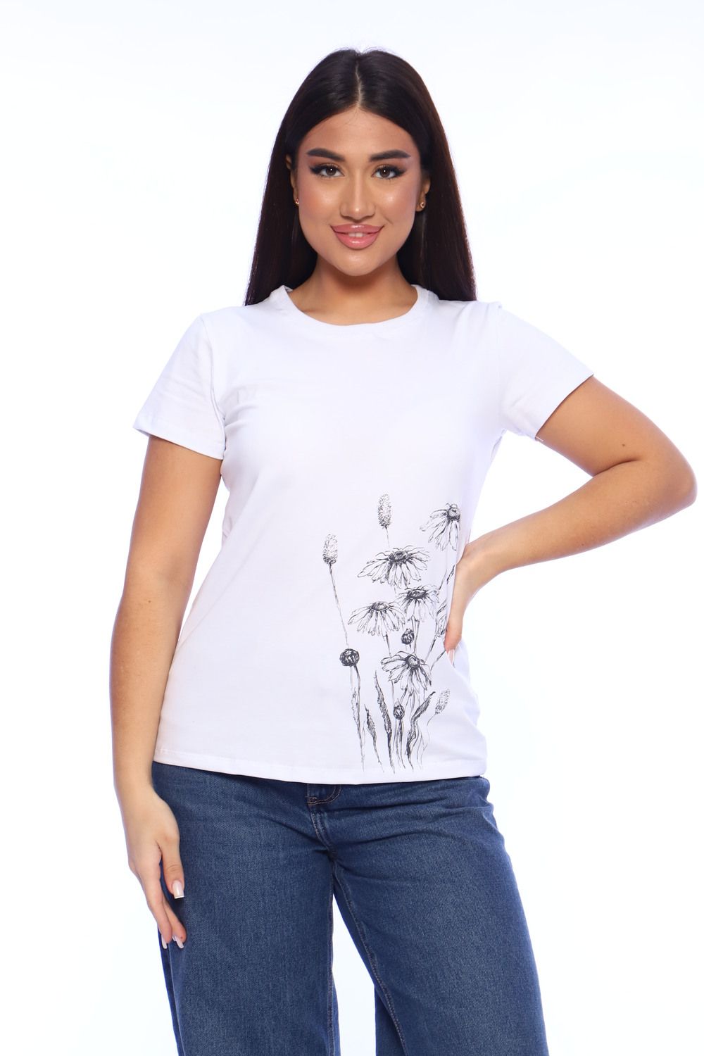 Футболка женская ФЖ056 - белый