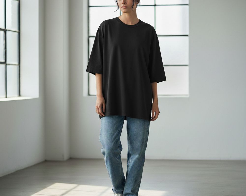 Футболка oversize арт. 826 - черный