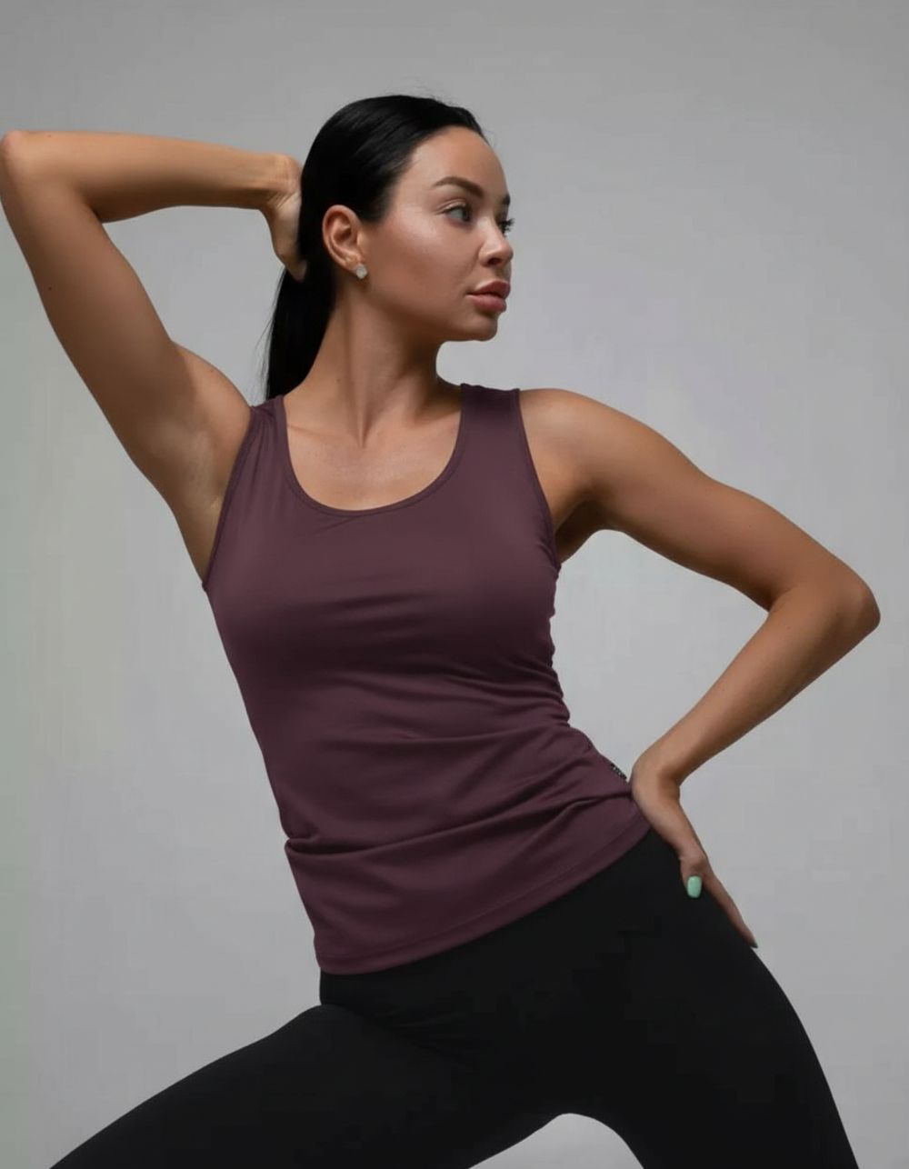 Майка женская арт. 589 - сливовый