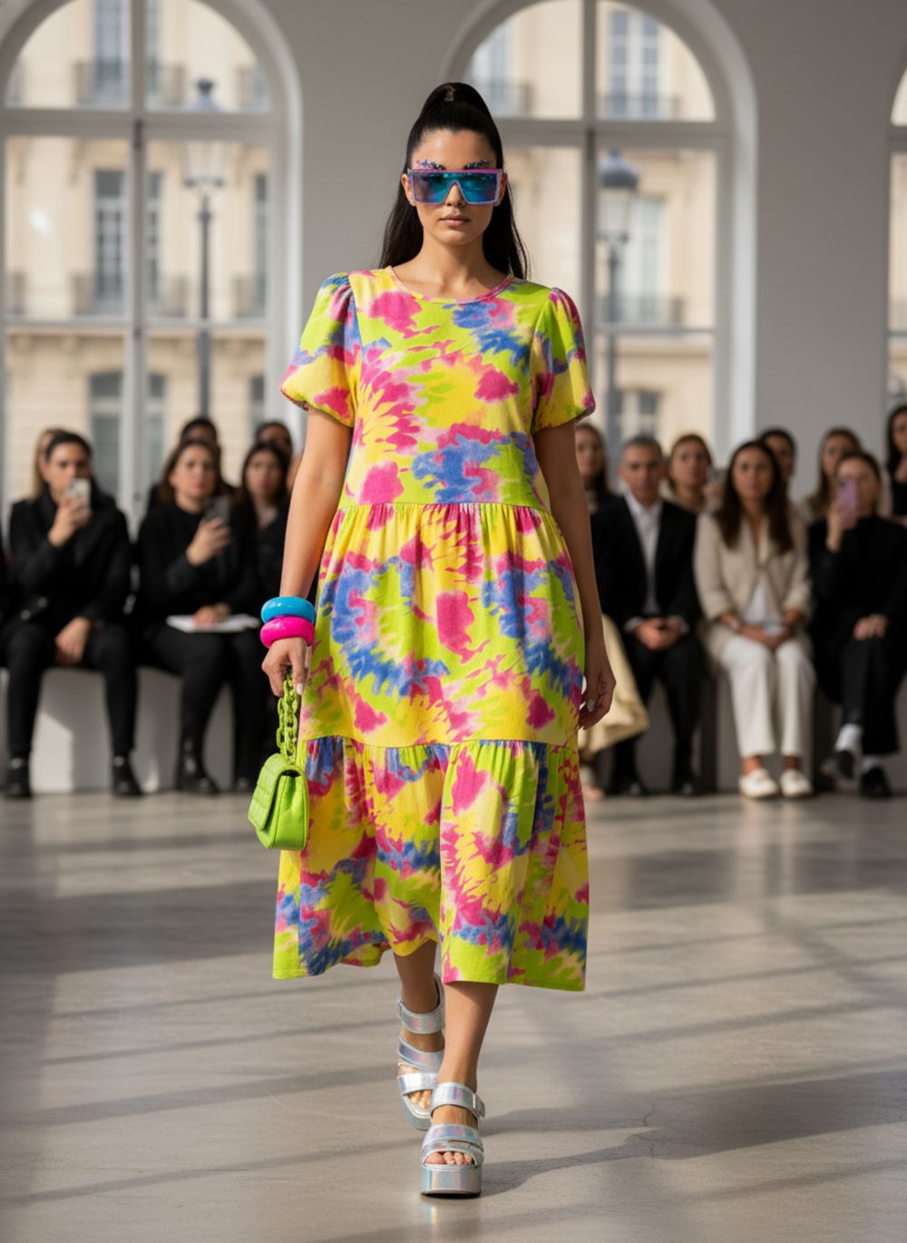 Платье женское арт. 1055 - желтый