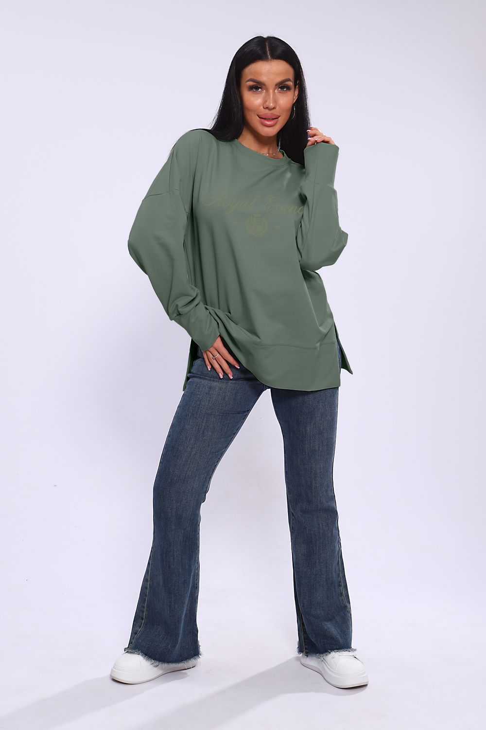 Лонгслив женский ЛЖ-013 - хаки