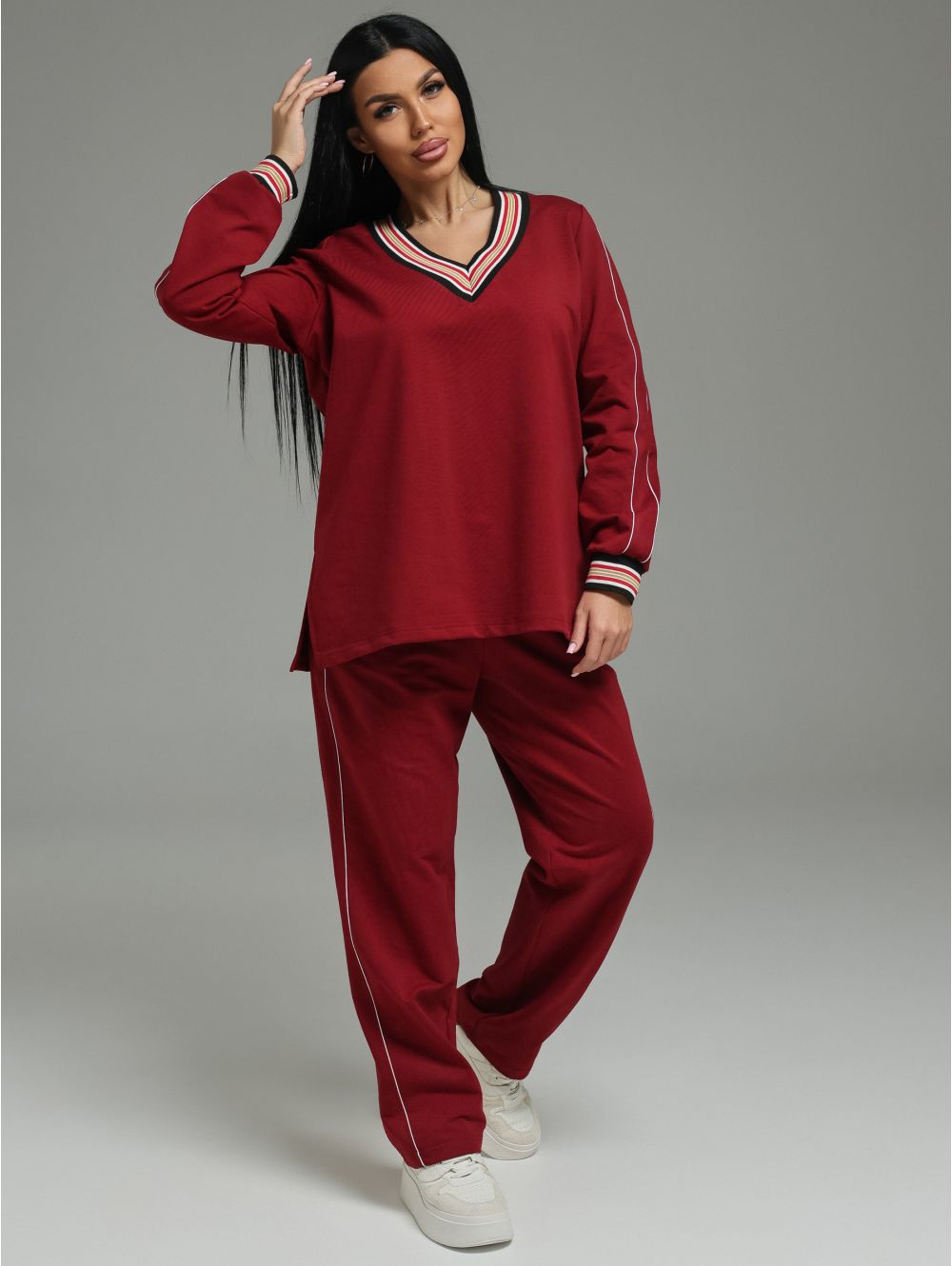 Акцент костюм женский (бордо)