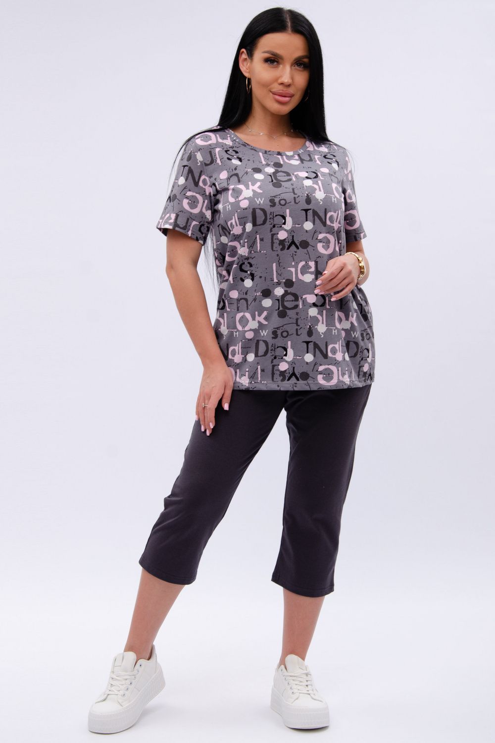 Азалия костюм женский - серый