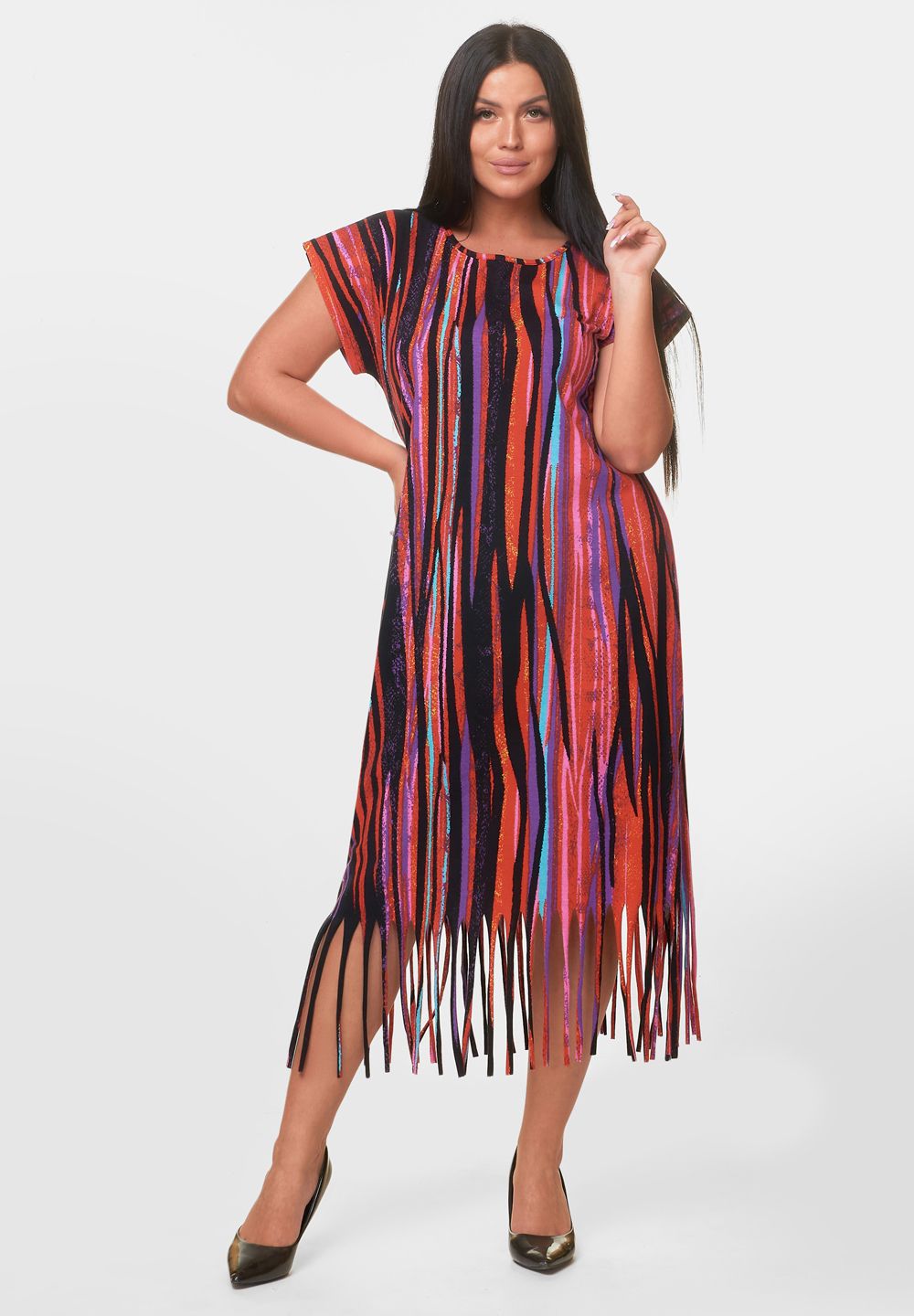 Туника Африка - бордовый