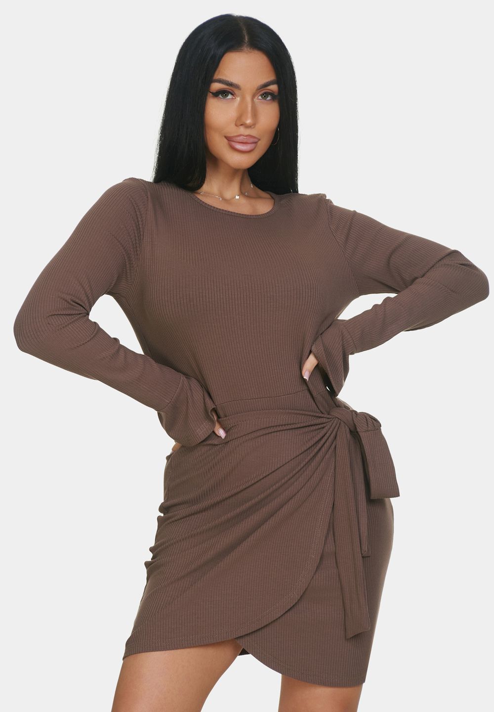 Платье Вэнди - шоколадный