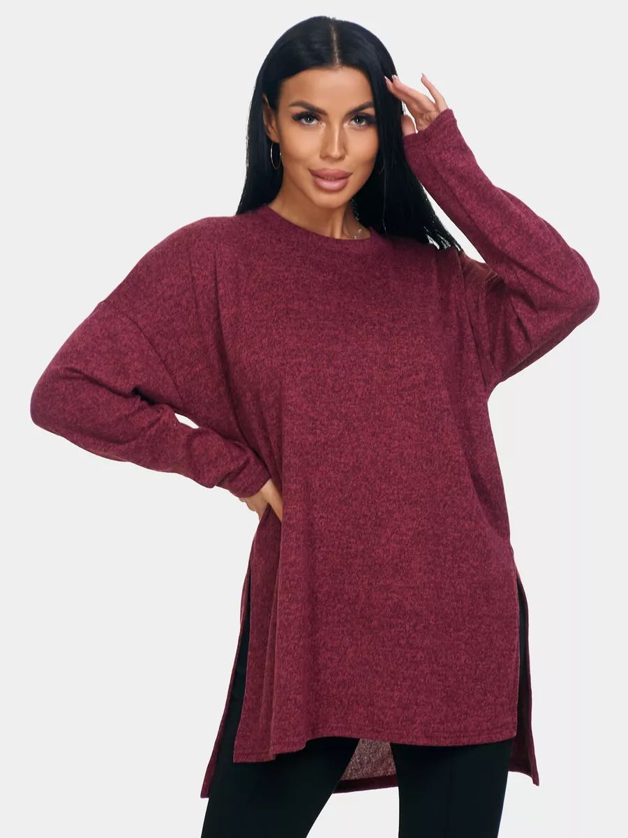 Джемпер Ева - бордовый