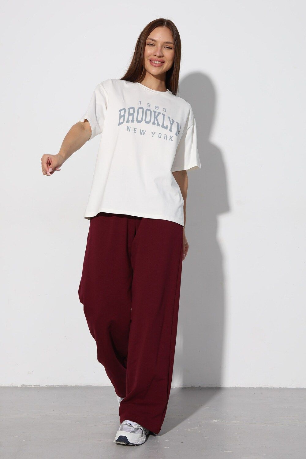 Брюки Б-02 - бордовый