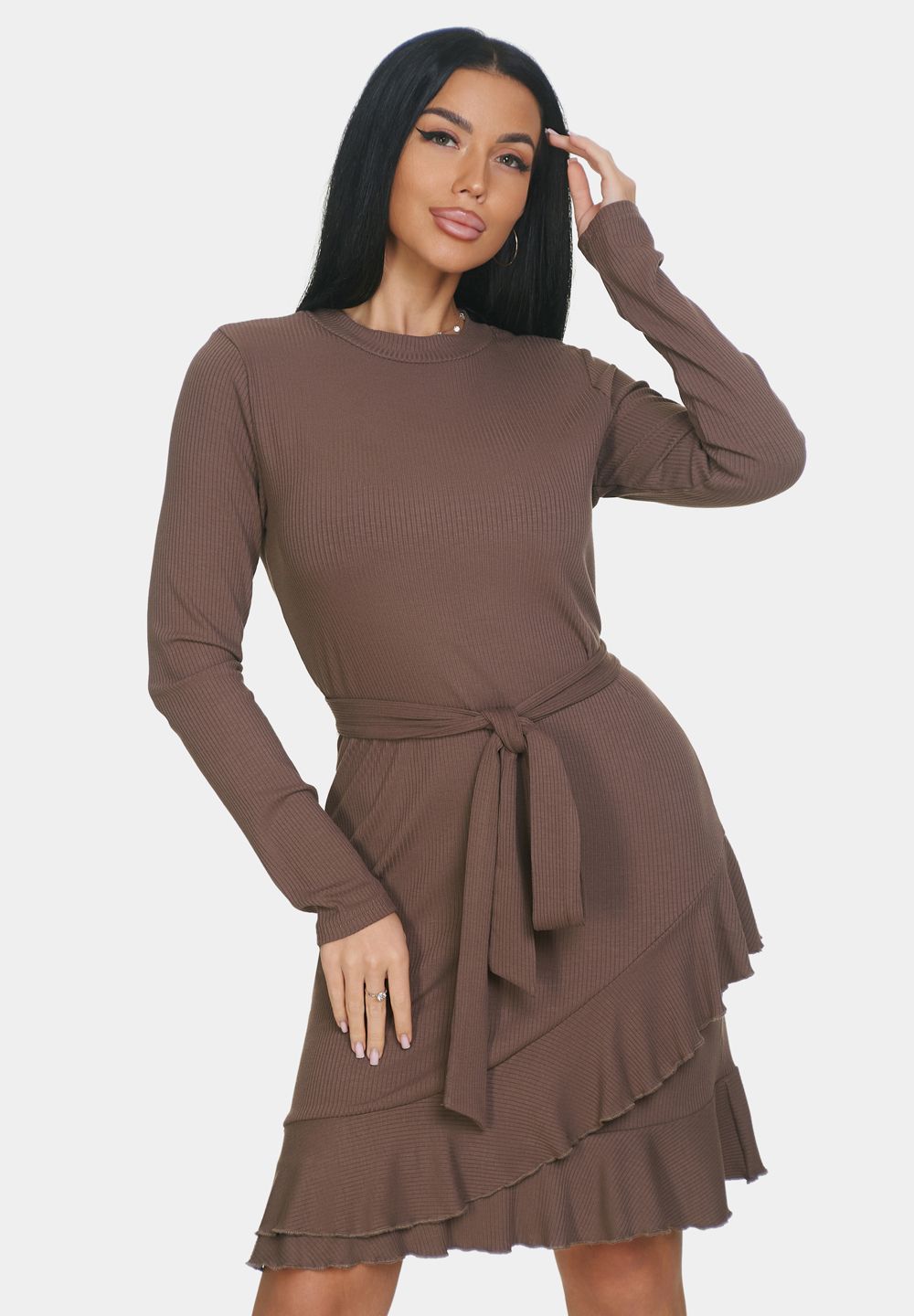 Платье Николь - шоколадный