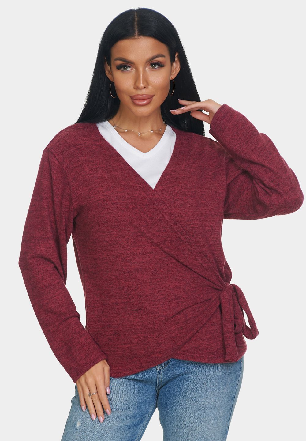 Джемпер Эмма - бордовый