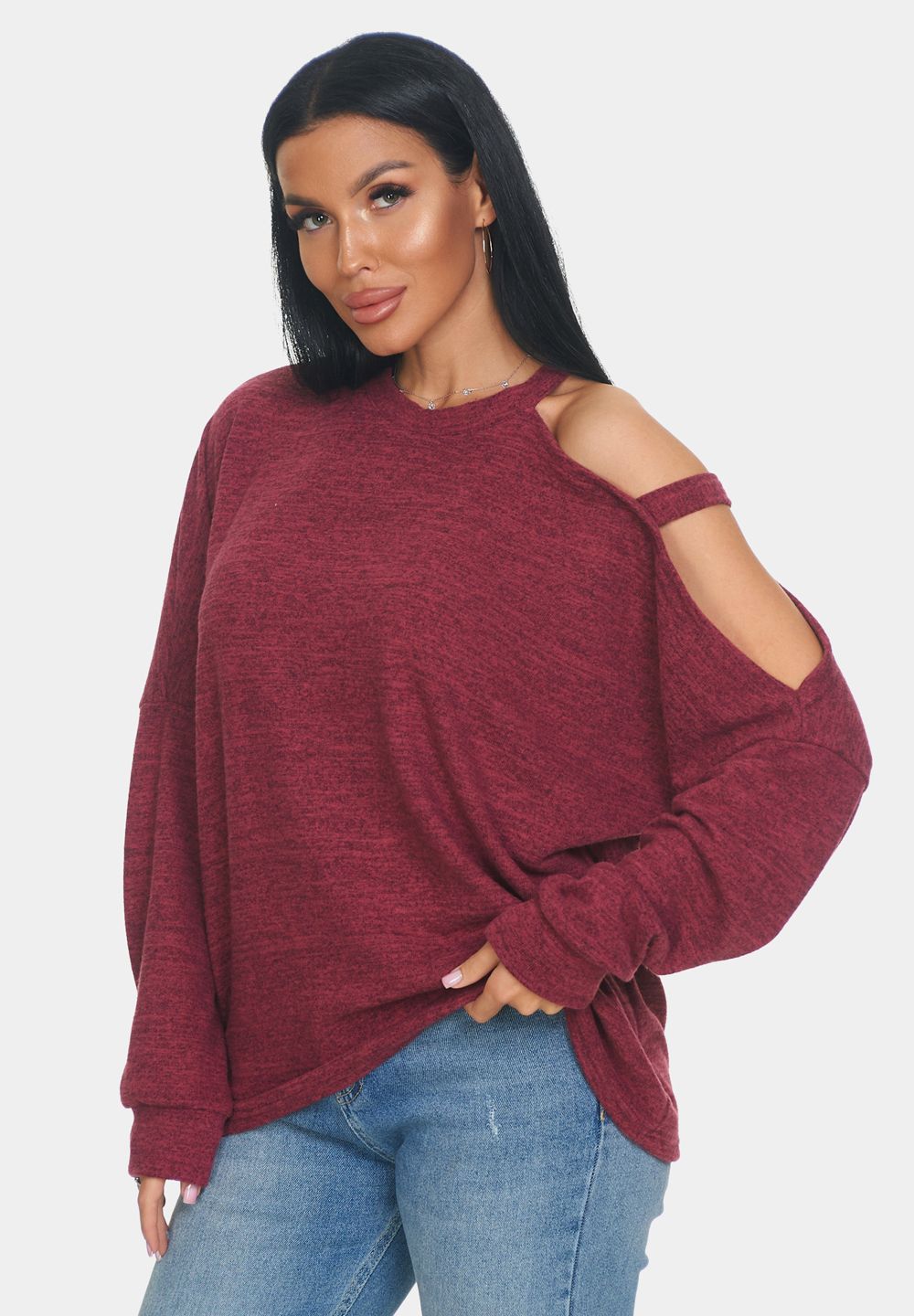 Джемпер Пэрис - бордовый