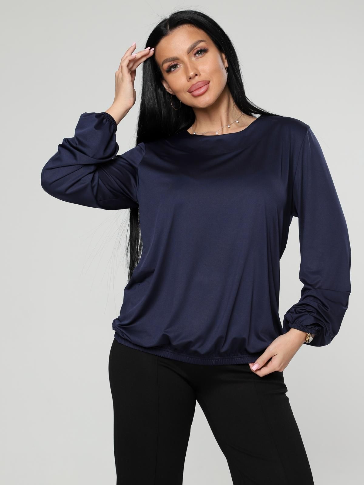 Мирея - блуза темно-синий