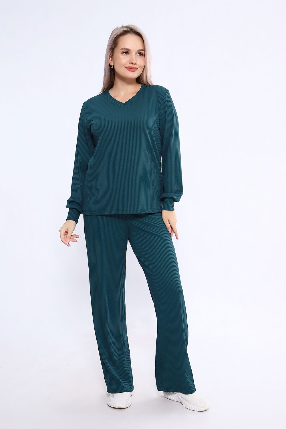 745 Костюм из лапши - изумрудный