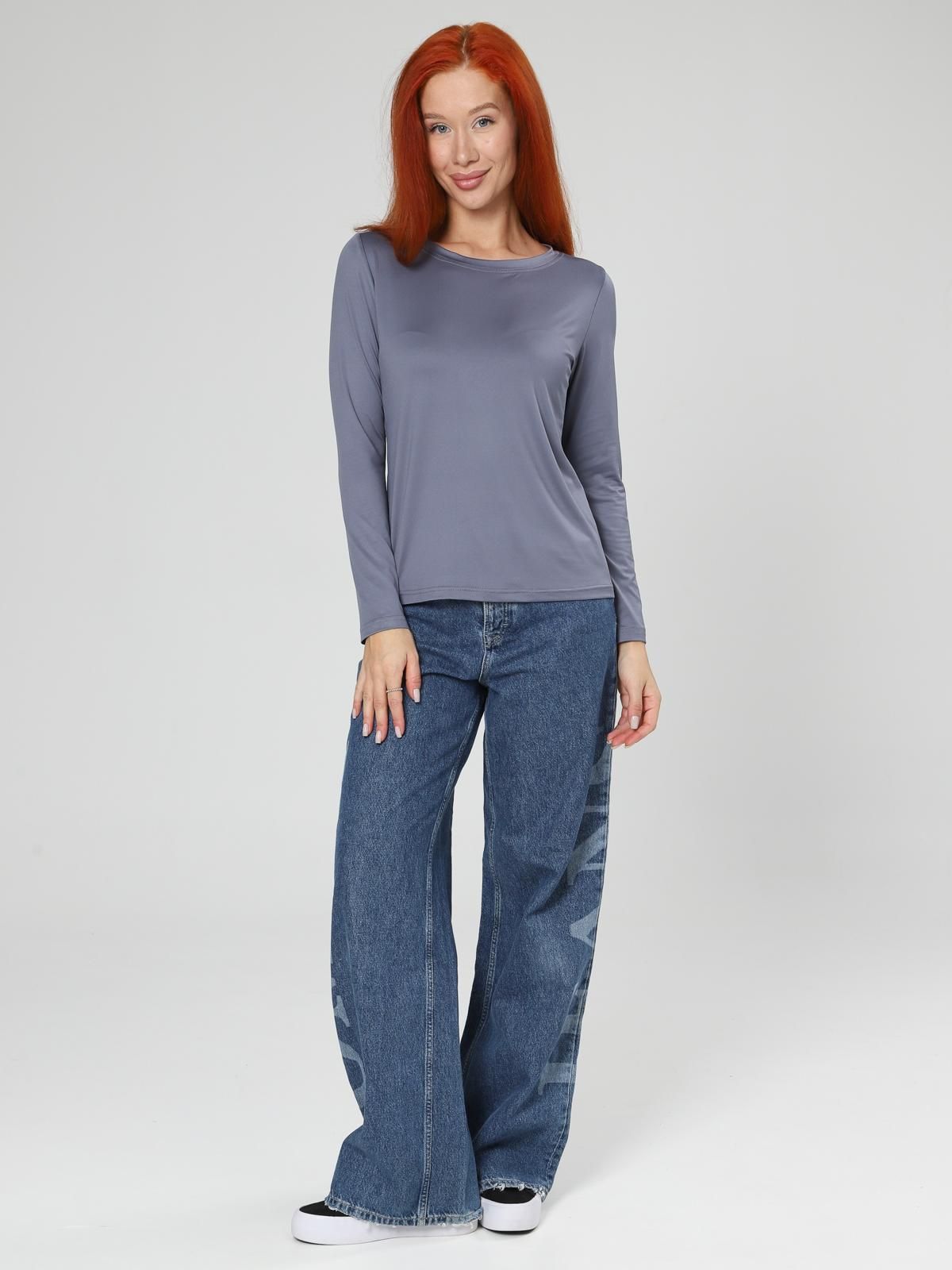 Энкар - лонгслив серый