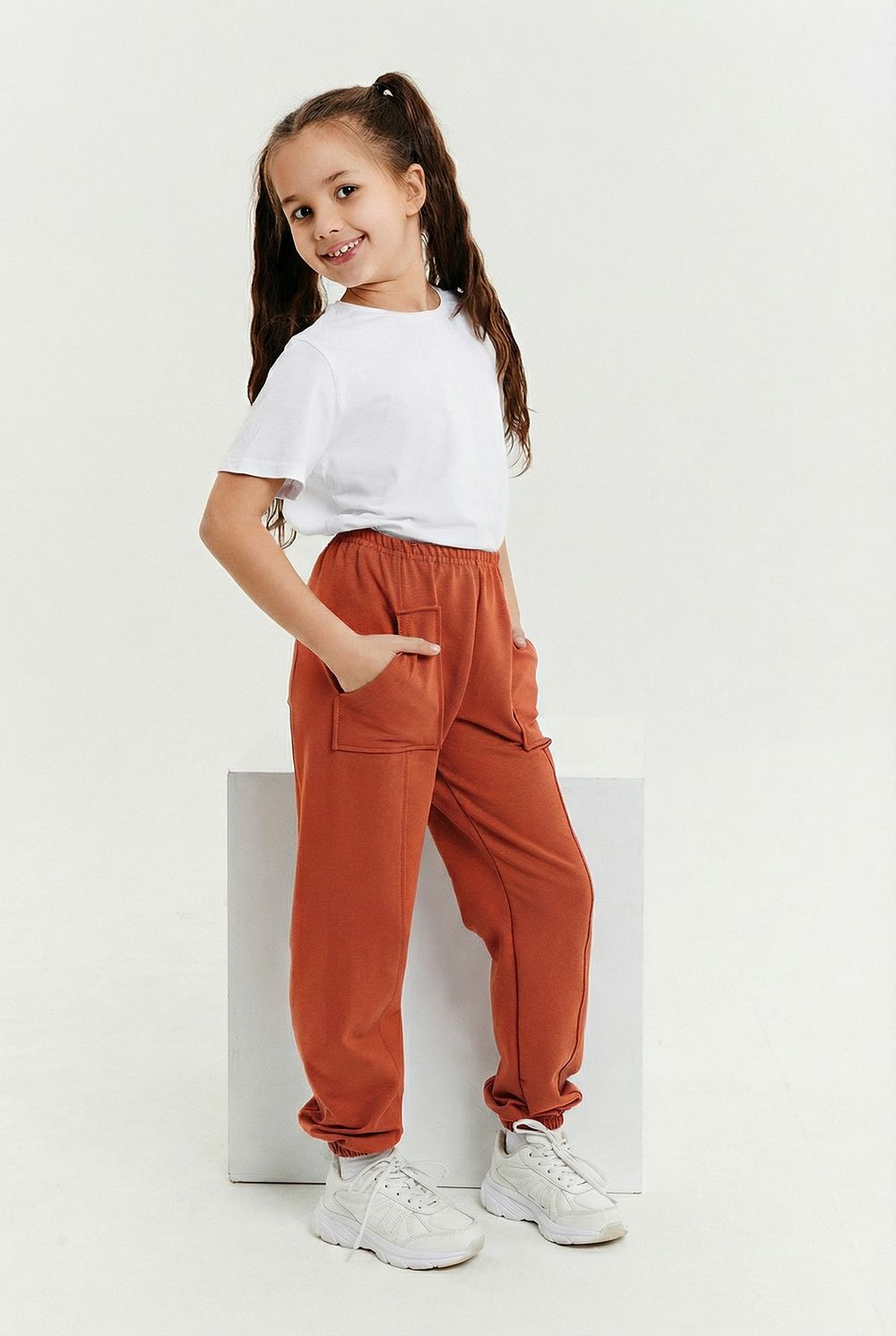 Брюки 5128 детские - кирпичный