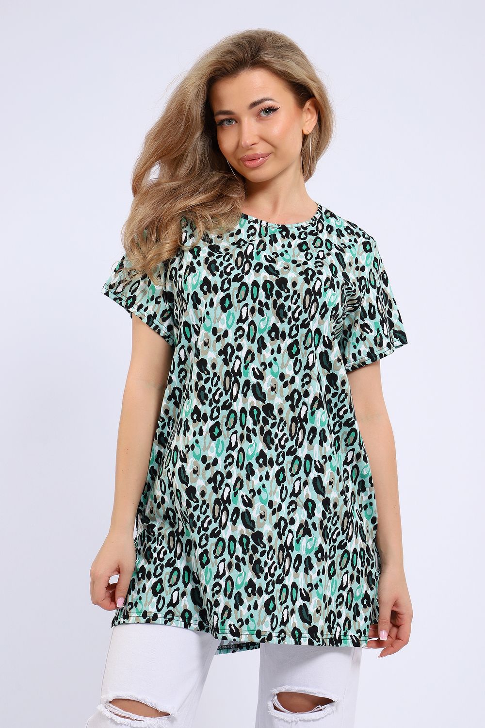 Туника 013 Бренд Rozhkova KV - зеленый