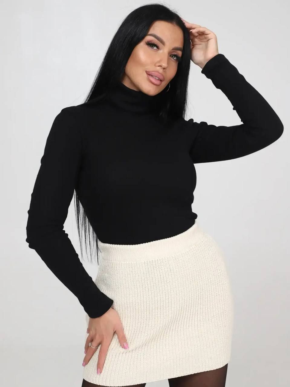 16 Водолазка - черный