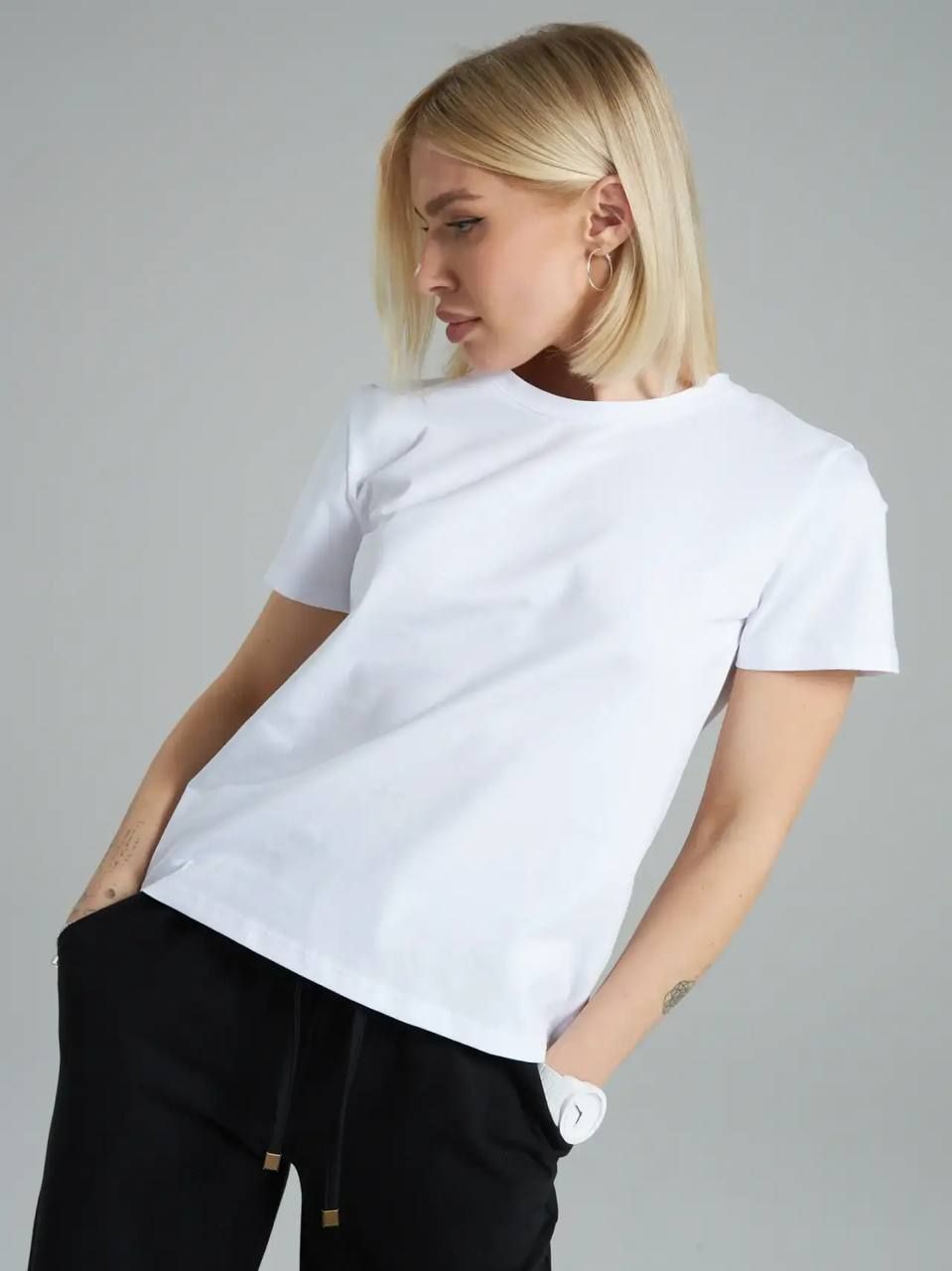 13 Футболка базовая - белый