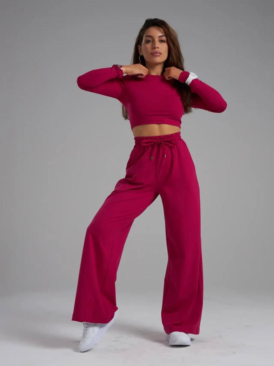 Брюки Палаццо - фуксия