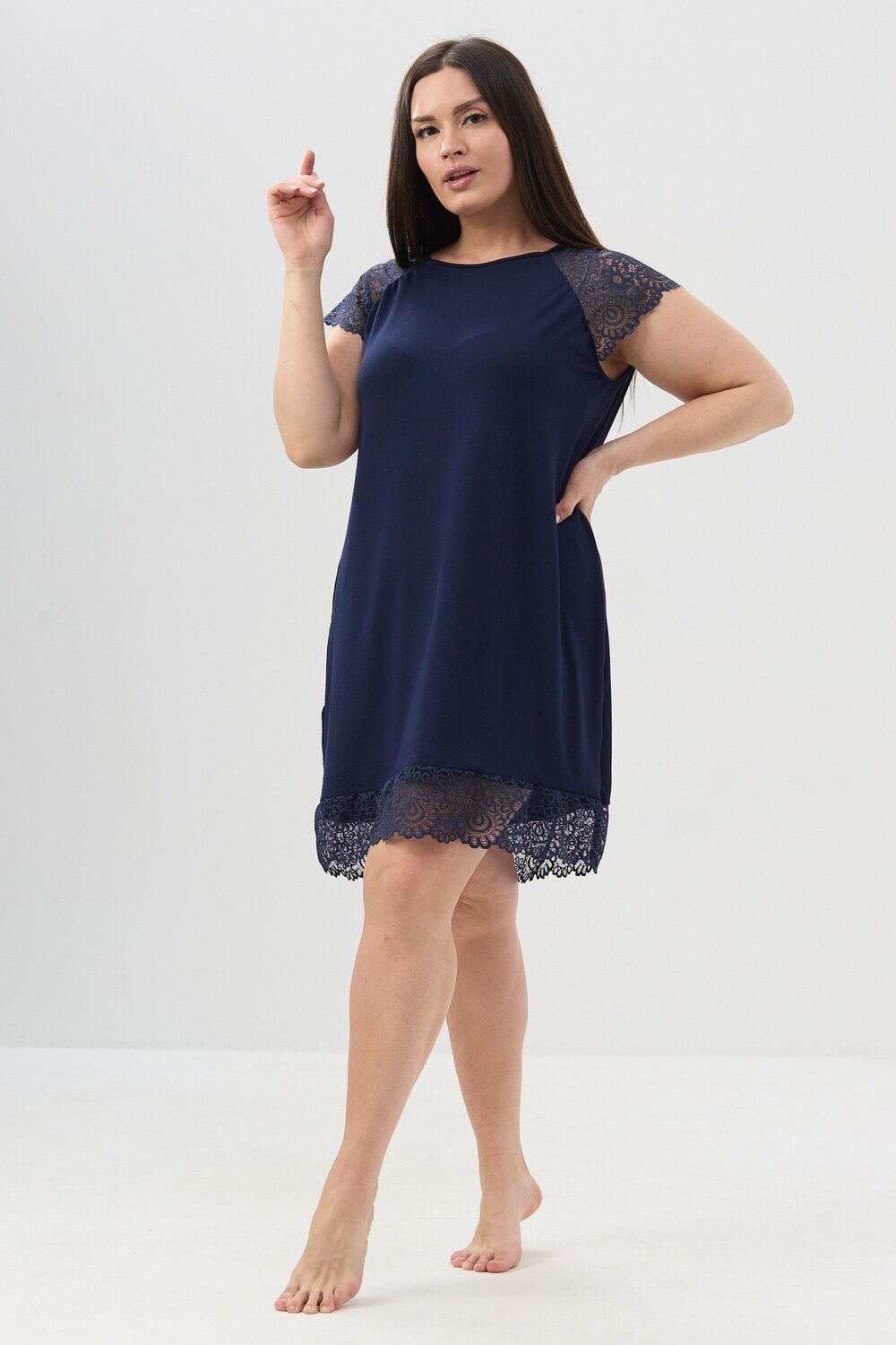 Сорочка 85401 - синий