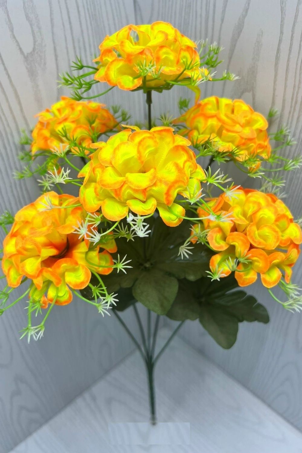 61291 Цветы искусственные 2шт - ассорти