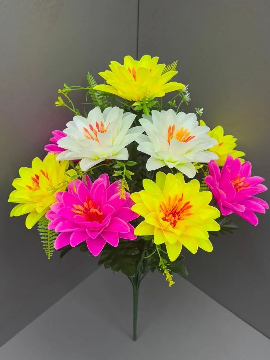 61288 Цветы искусственные - ассорти