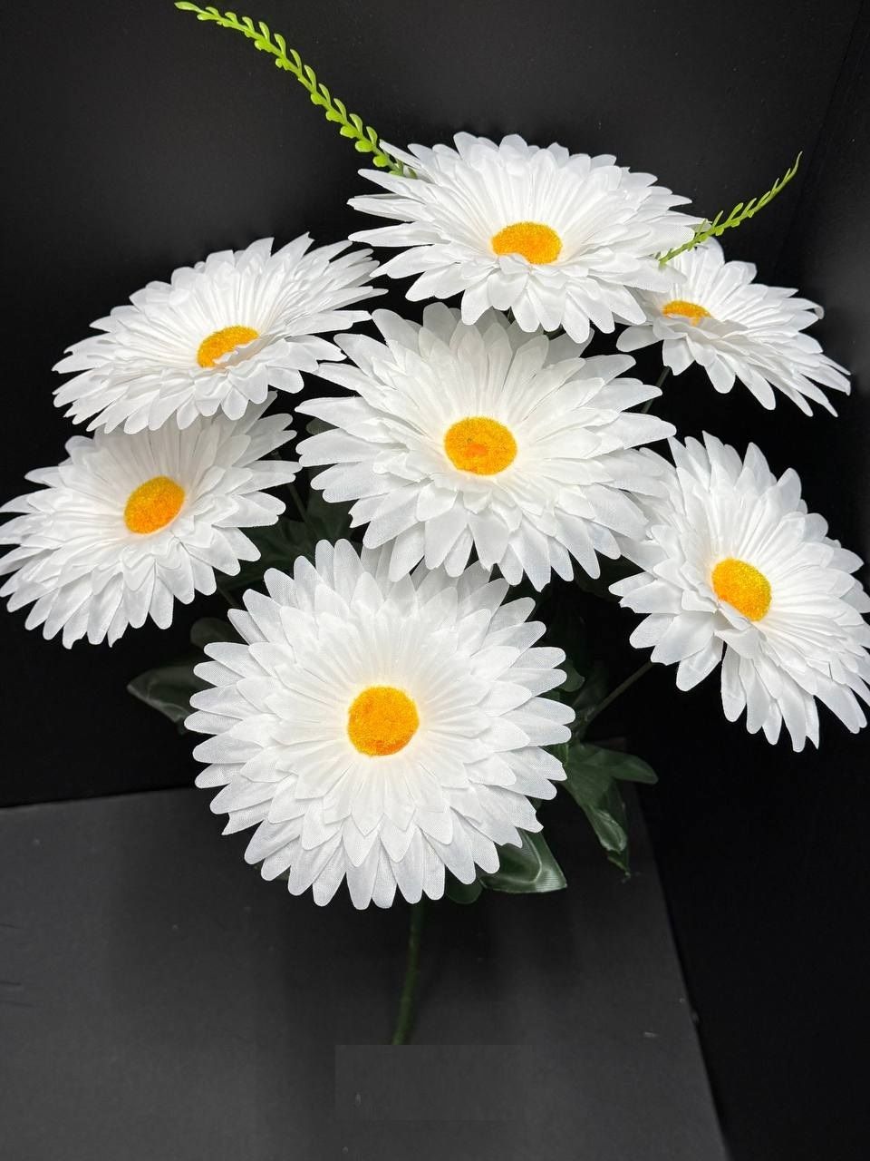 61280 Цветы искусственные 2шт - ромашка