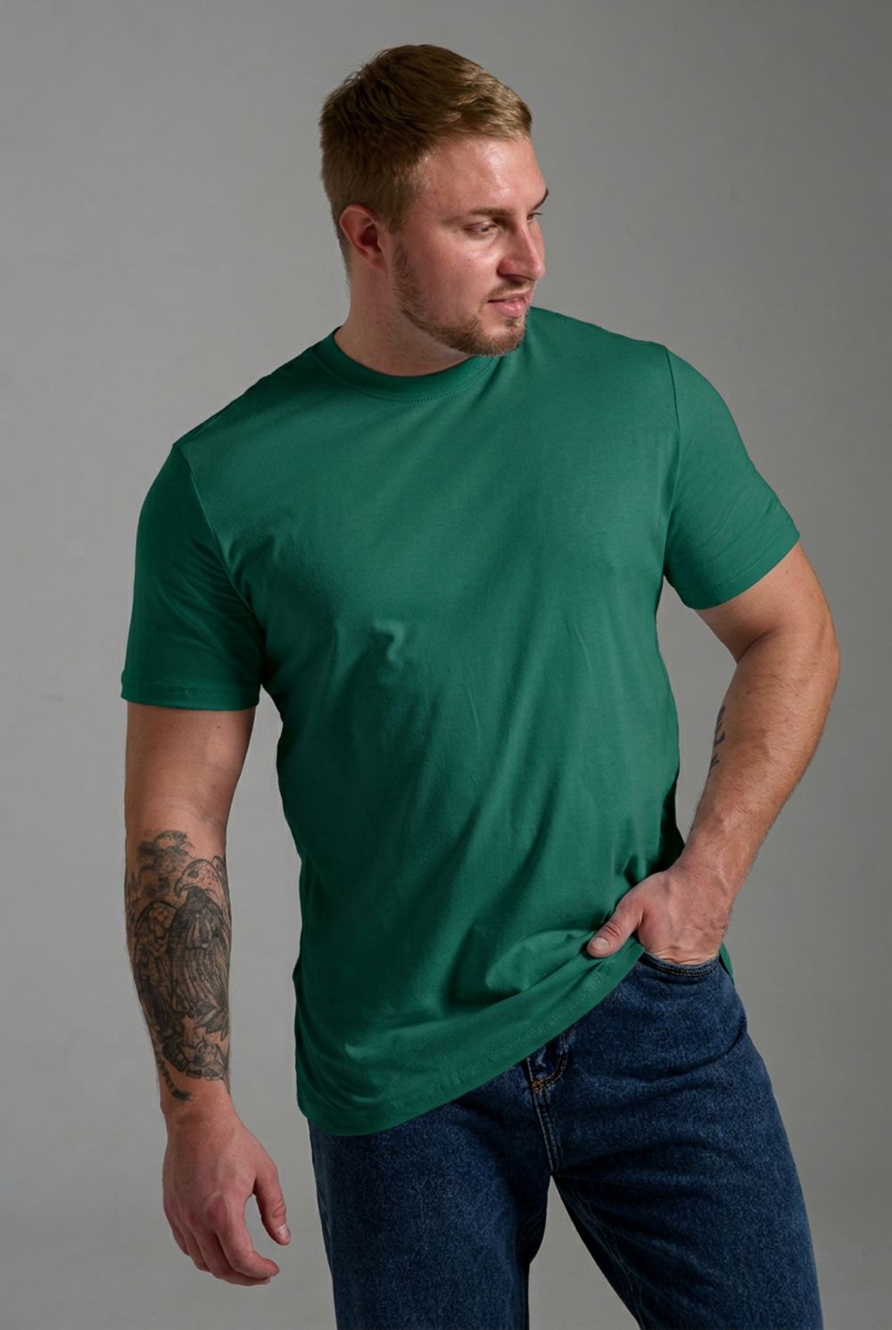 Футболка 8471/4 унисекс - малахит