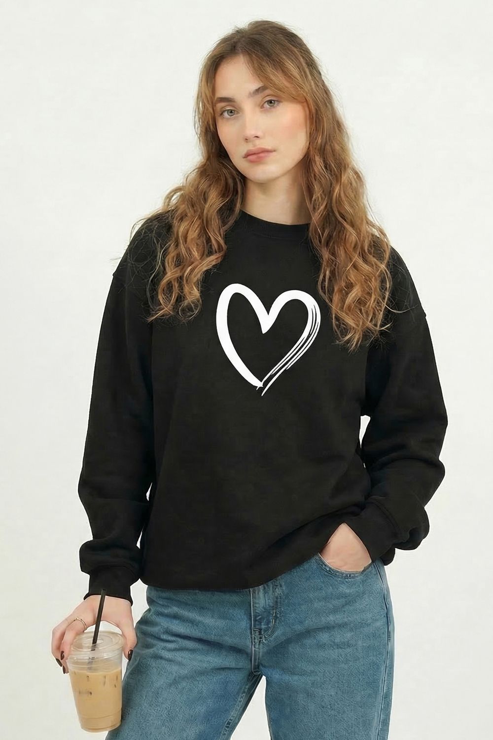 7503 свитшот детский - черный