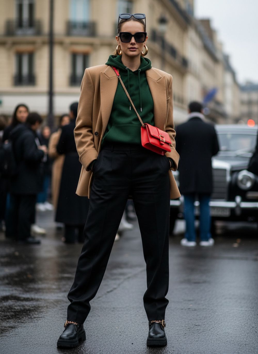 Худи арт. 1035 - хаки