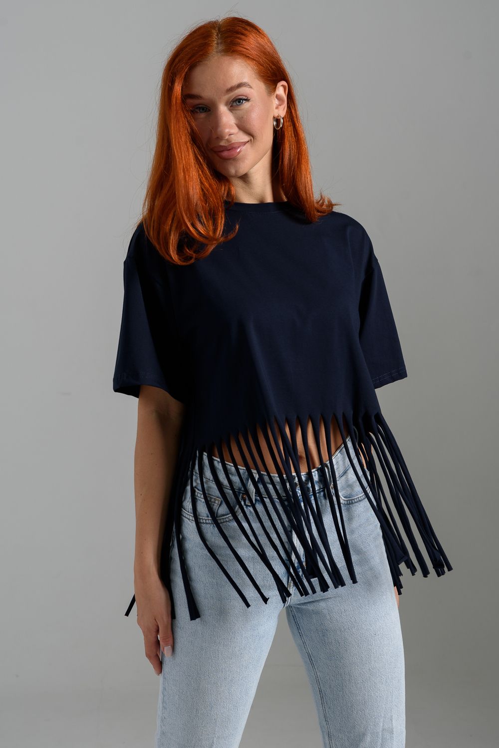 7478 Футболка женская - темно-синий