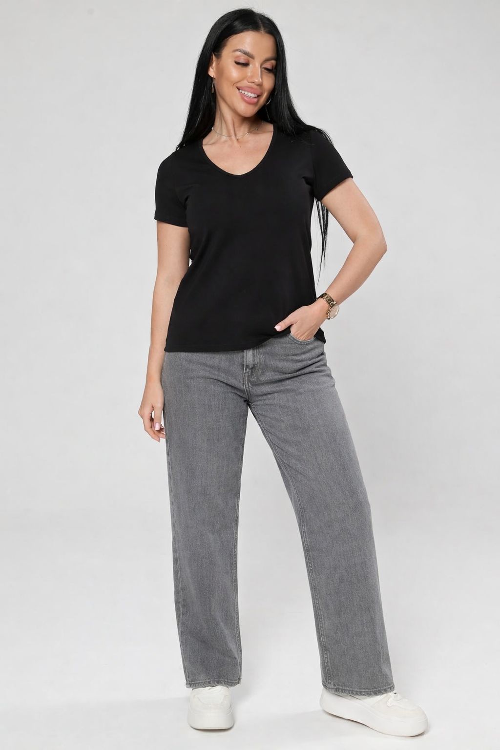 Заира - футболка черный