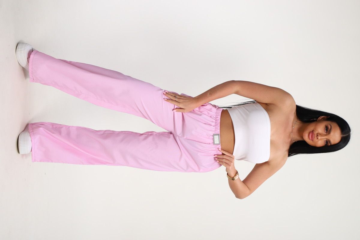 брюки пижамные 35337 - розовая полоска