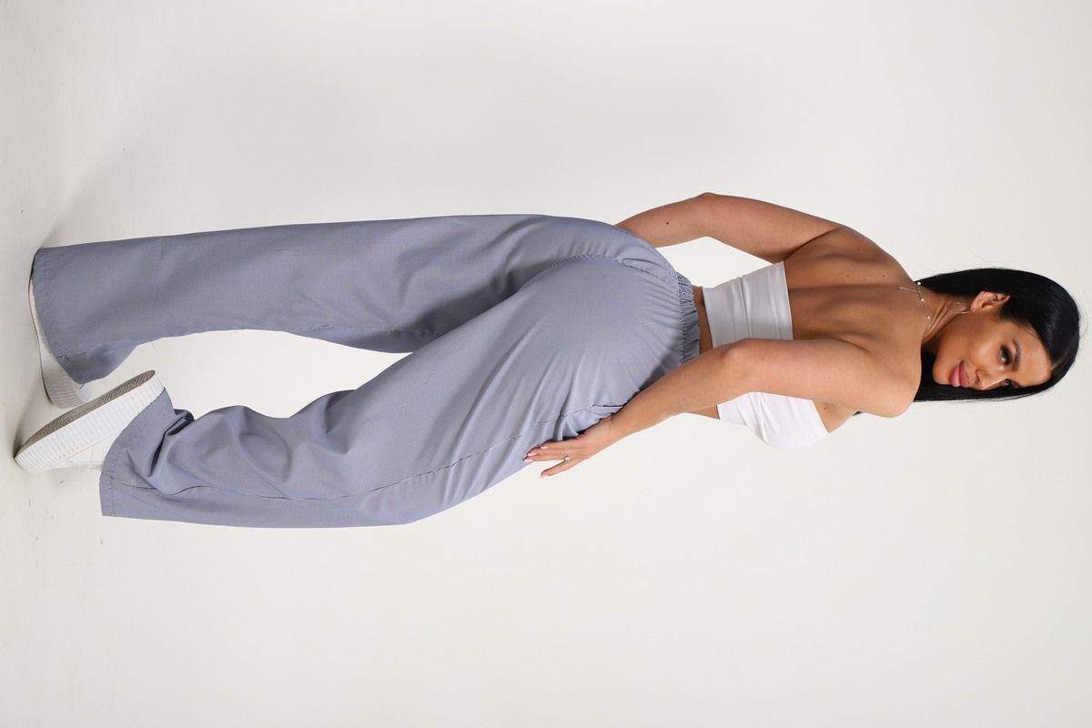 брюки пижамные 35337 - черная полоска