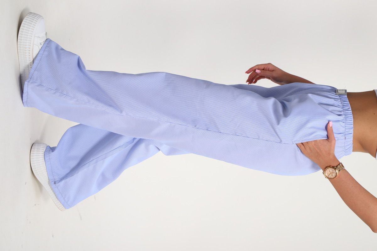 брюки пижамные 35337 - голубая полоска