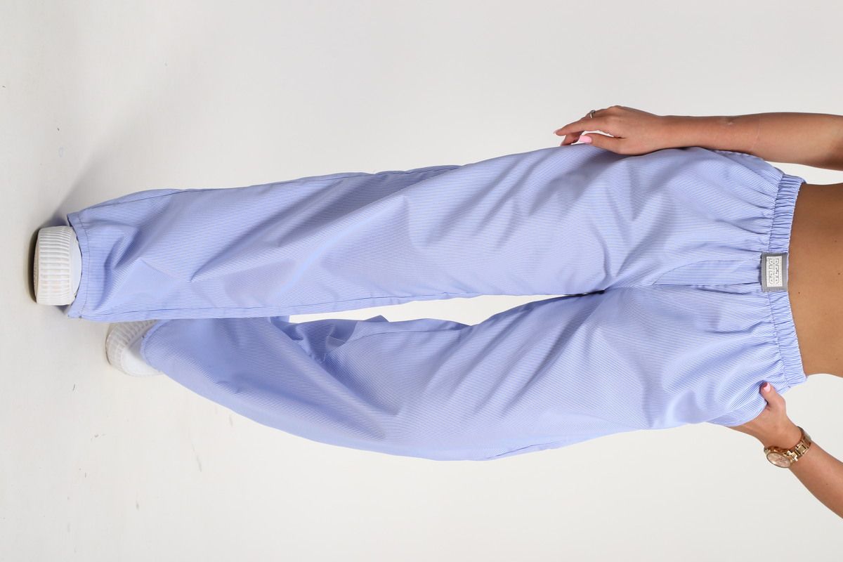 брюки пижамные 35337 - голубая полоска