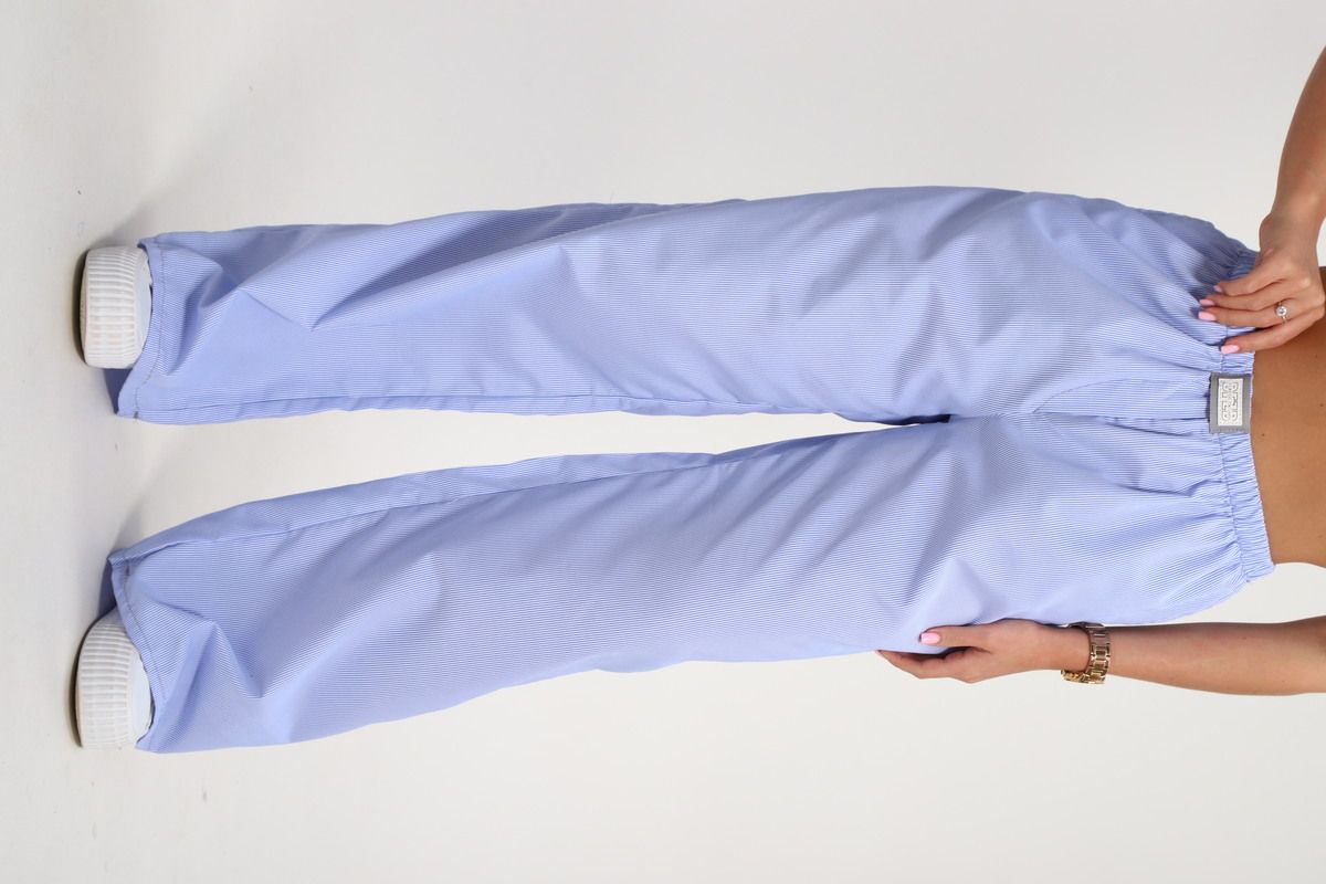 брюки пижамные 35337 - голубая полоска