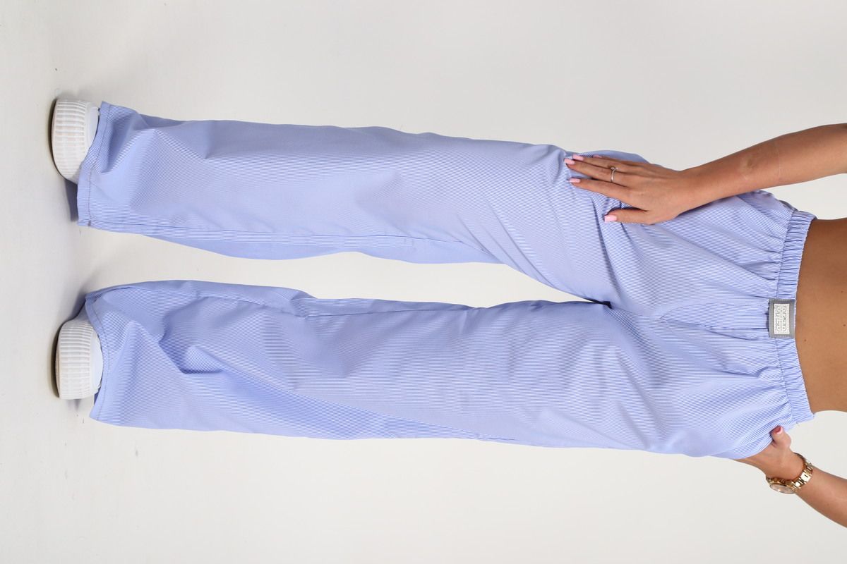 брюки пижамные 35337 - голубая полоска