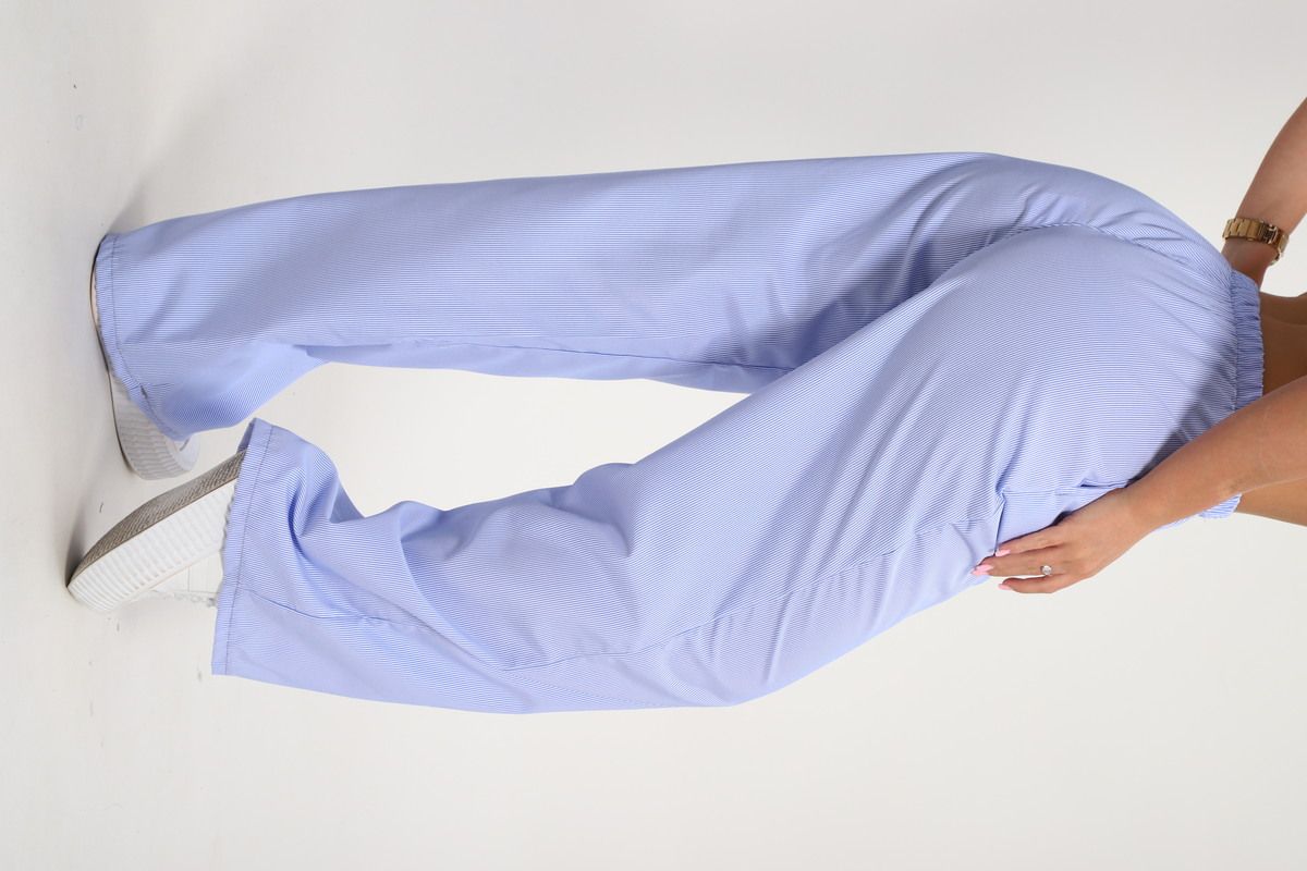 брюки пижамные 35337 - голубая полоска