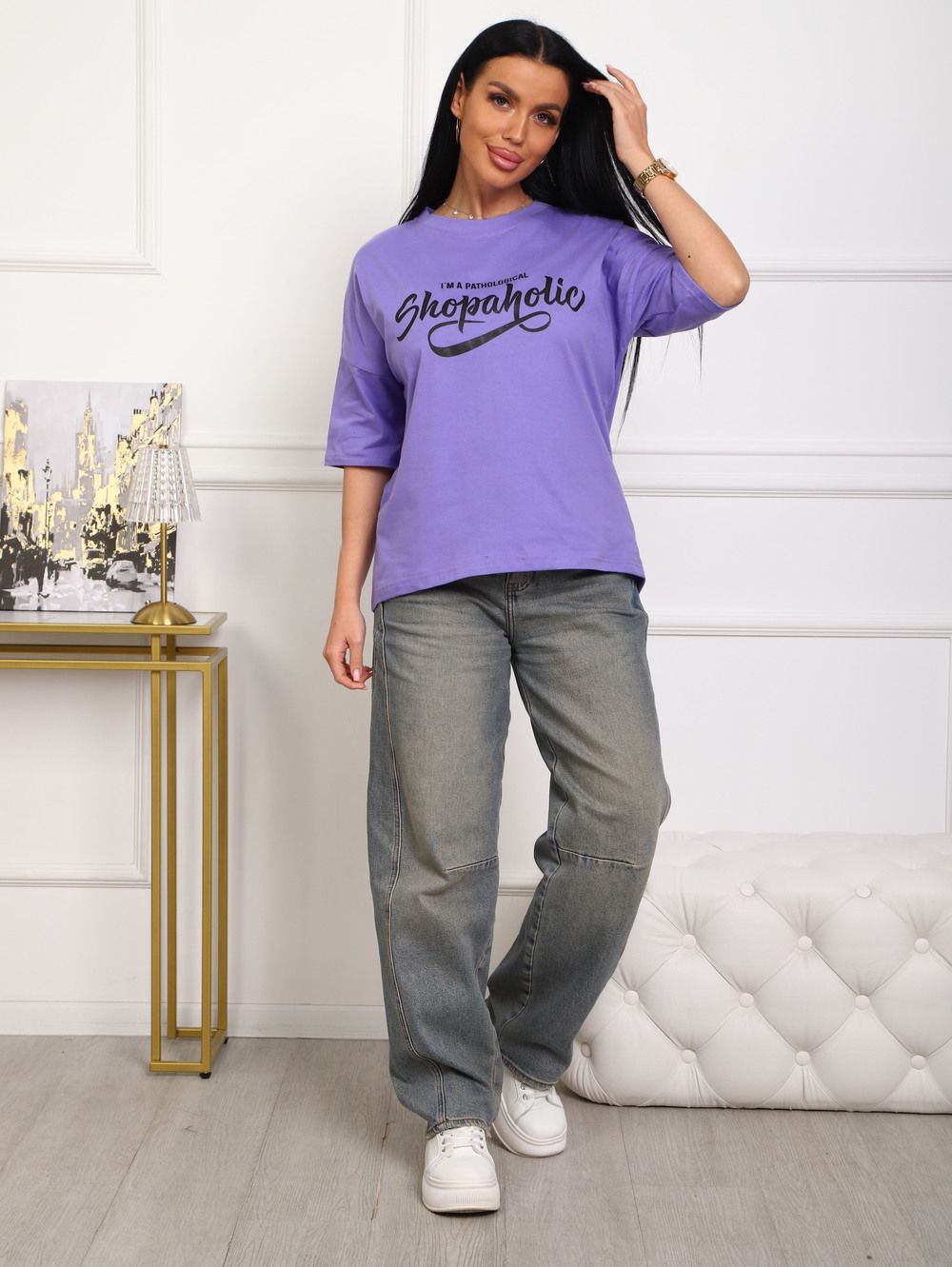 Футболка женская арт. 5001 - сирень