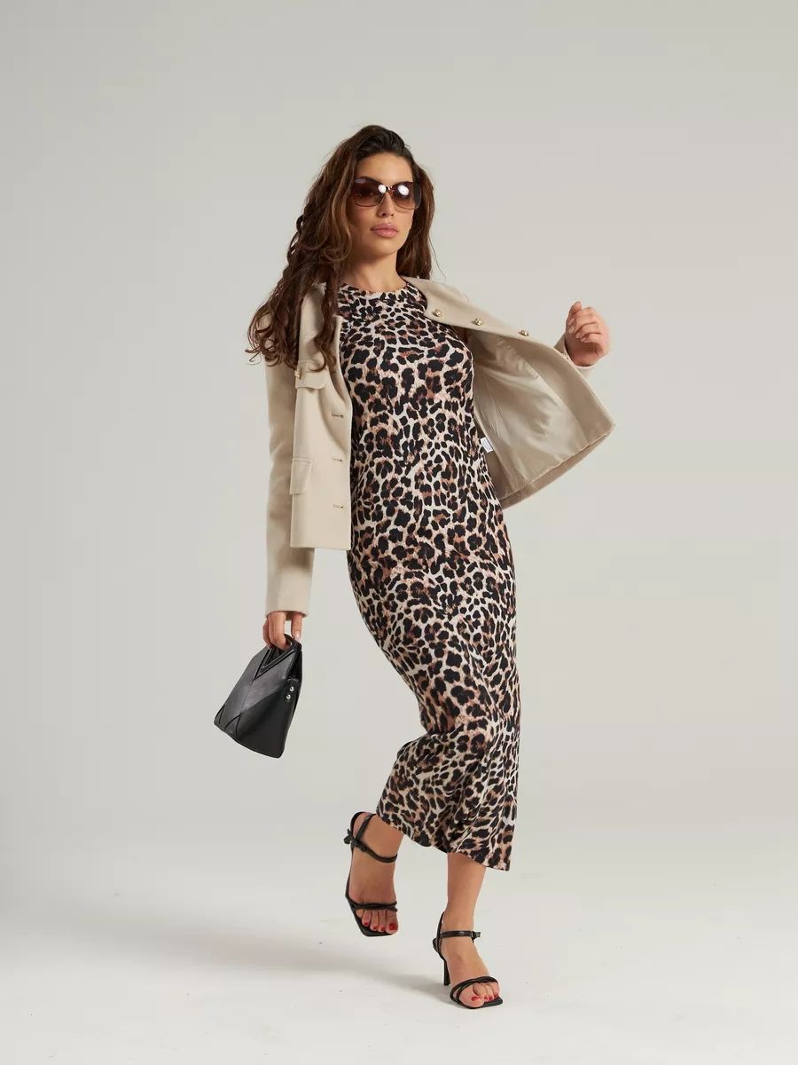 Платье Лейла - леопардовый